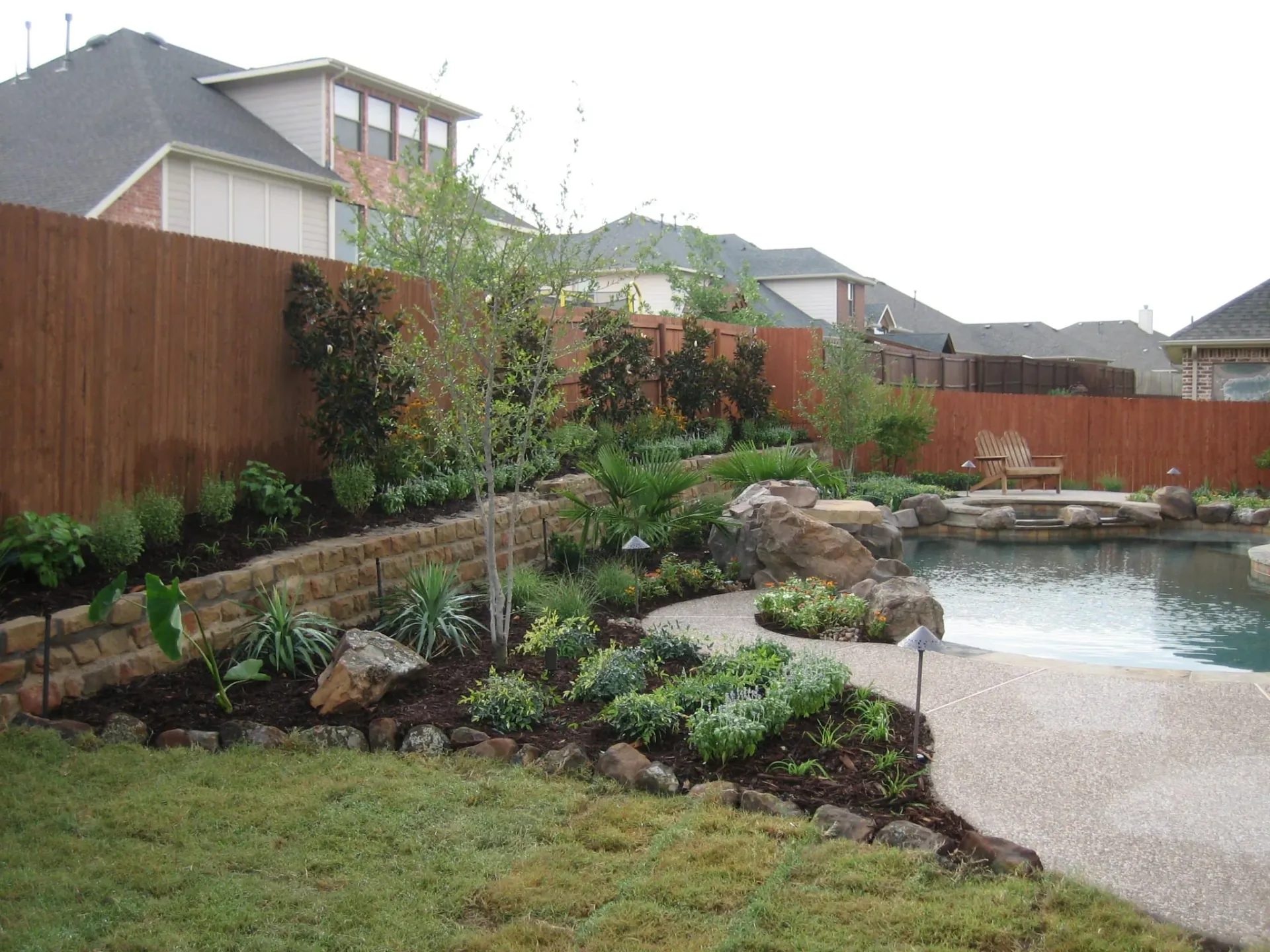 Pool Landscape in Murphy