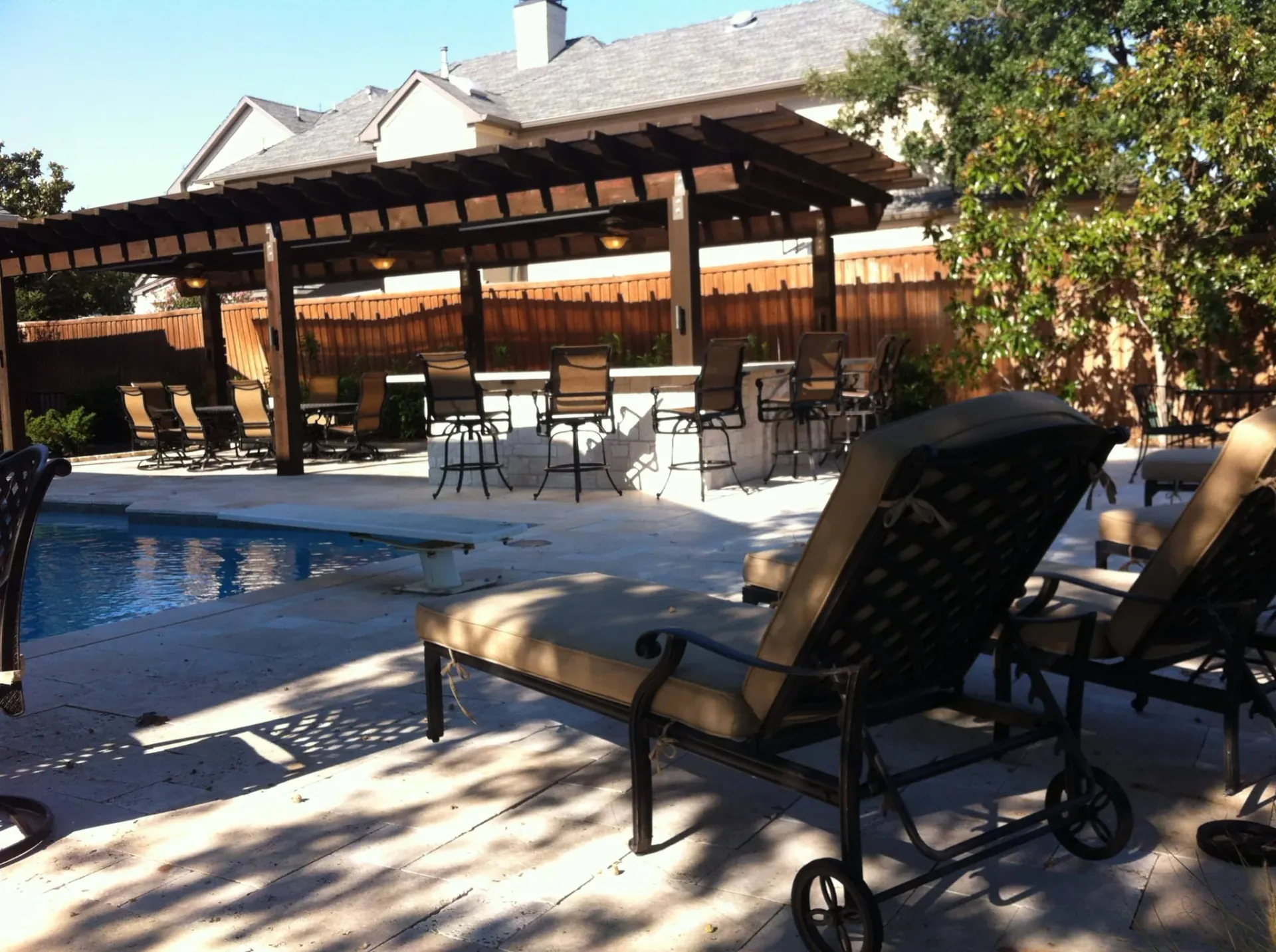 Poolside Pergola & Patio