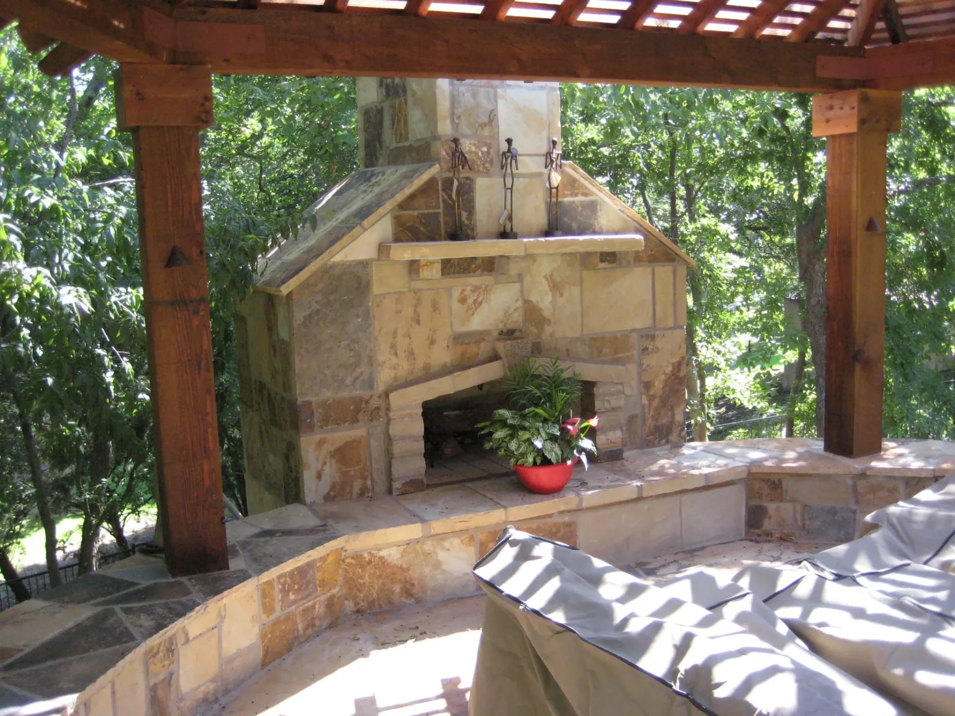 Fireplace & Pergola
