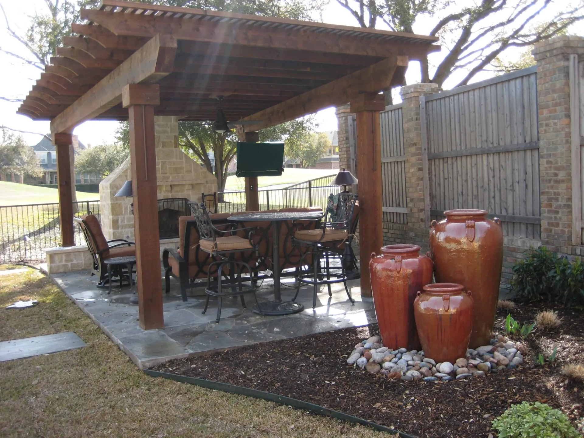 Pergola & Fireplace